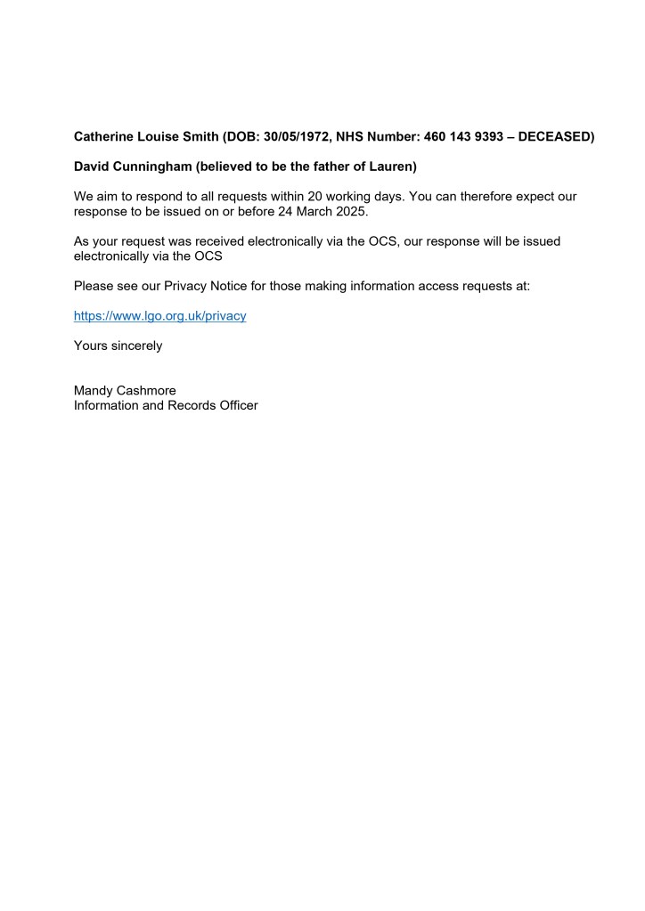 Letter confirming children in wrong Identics affecting all their document