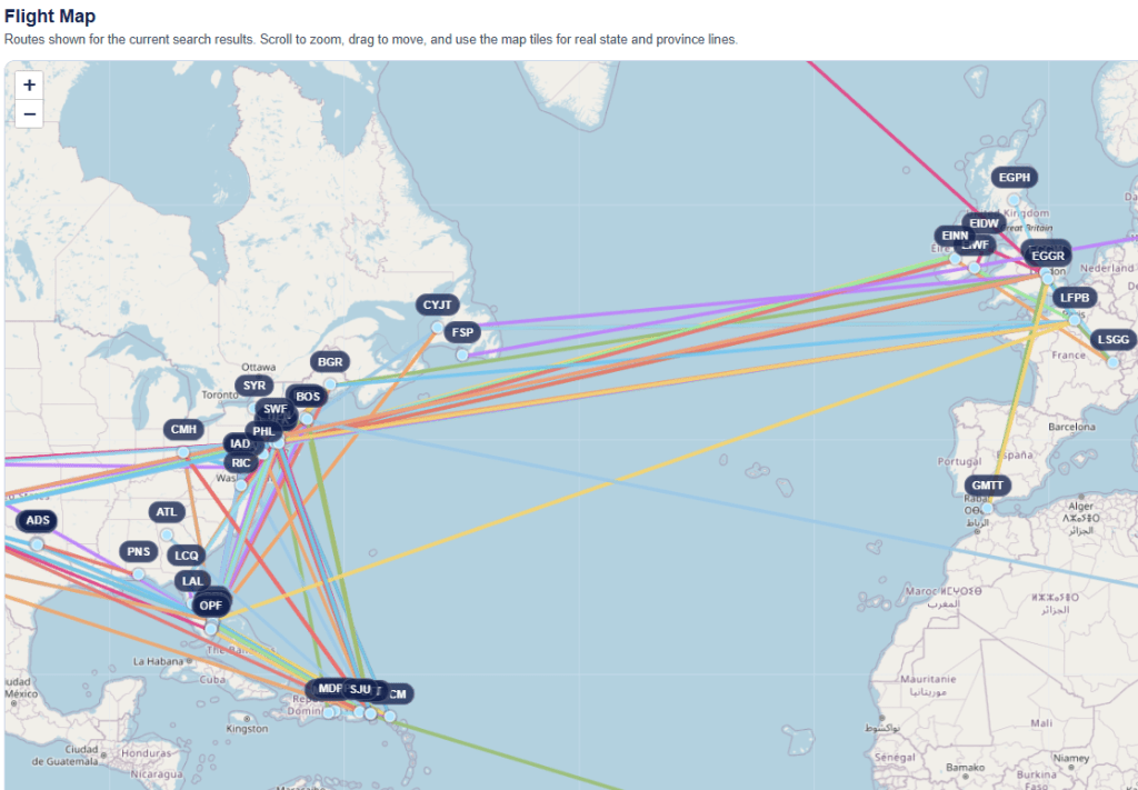 More Epstein Flight&nbsp;Data