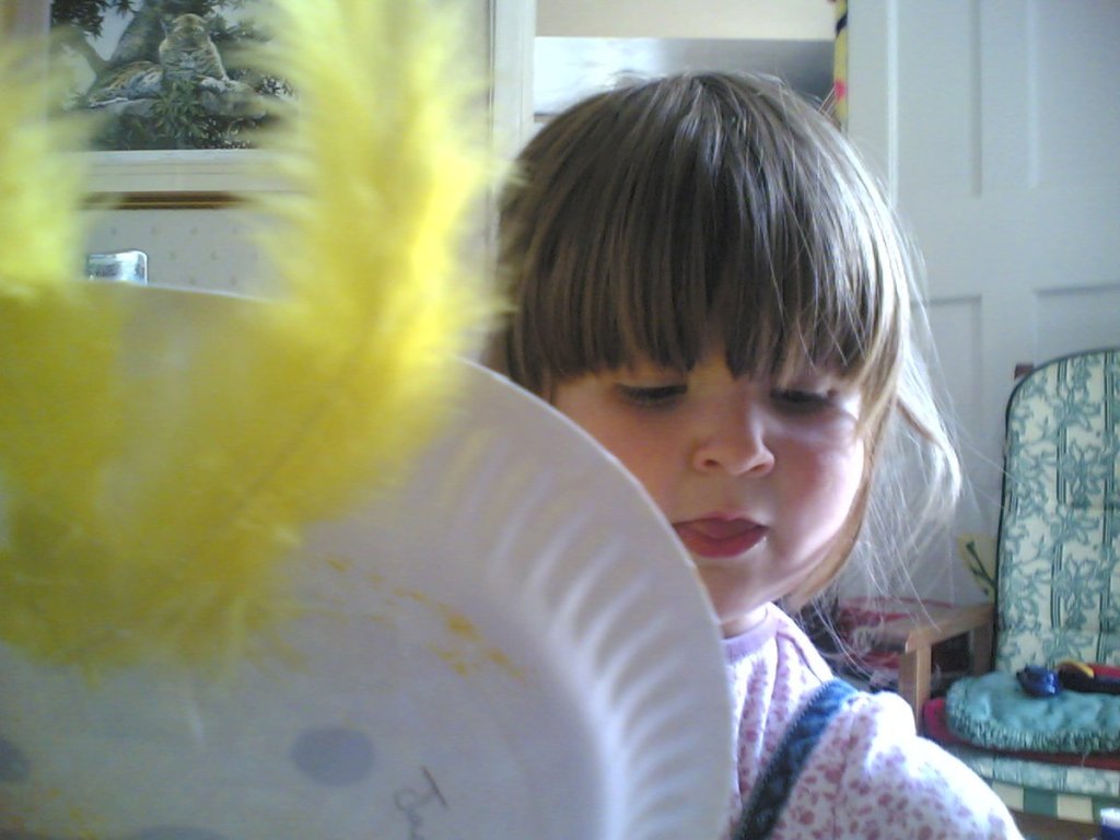 Emily with 'boo boo'